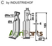 Blade, right model - AgriParts