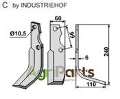 Blade, right model - AgriParts