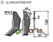 Blade, right model - AgriParts