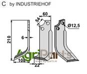 Blade, left model - AgriParts
