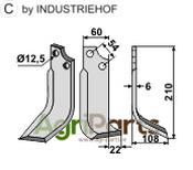 Blade, right model - AgriParts