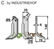 Blade, right model - AgriParts