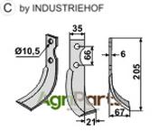 Blade, right model - AgriParts