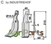 Blade, right model - AgriParts