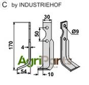Blade, left model - AgriParts