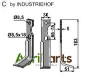 Blade, right model - AgriParts