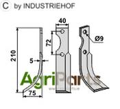 Blade, left model - AgriParts
