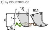 Blade, left model - AgriParts