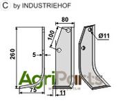Blade, left model - AgriParts