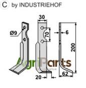 Blade, right model - AgriParts