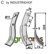 Blade, right model - AgriParts