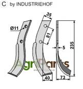Blade, right model - AgriParts