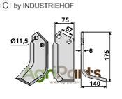 Blade, right model - AgriParts