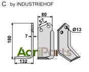 Blade, left model - AgriParts