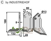 Blade, left model - AgriParts