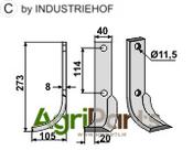 Blade, left model - AgriParts
