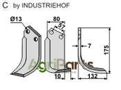 Blade, right model - AgriParts