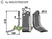 Blade, left model - AgriParts