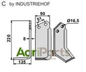 Blade, left model - AgriParts
