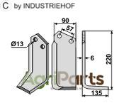 Blade, right model - AgriParts
