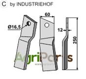 Rotary tine, right model - AgriParts