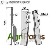 Rotary tine, left model - AgriParts