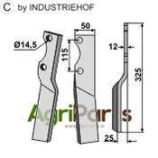 Rotary tine, right model - AgriParts