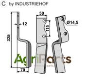 Rotary tine, left model - AgriParts