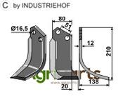 Blade, right model - AgriParts