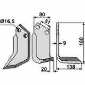 Blade to suit Howard Rotavator HOW-09-R - AgriParts