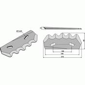 Knive to suit Strautmann Fodder Mixer - AgriParts