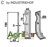 Blade, left model - AgriParts