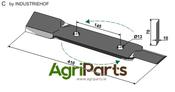 Mover-blade 410mm - left - AgriParts image