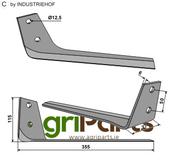 Top blade - left model - AgriParts