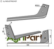 Top blade - right model - AgriParts