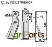 Rotary tine, right model - AgriParts