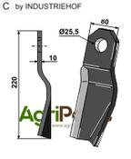 Twisted blade - right model - AgriParts