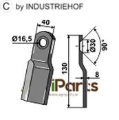 Overlapping chopping blade - AgriParts