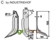 Blade, right model - AgriParts