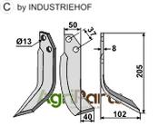 Blade, right model - AgriParts