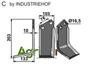 Blade, left model - AgriParts