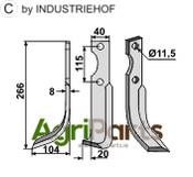 Blade, left model - AgriParts