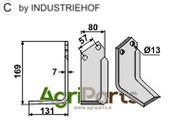 Blade, left model - AgriParts