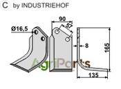Blade, right model - AgriParts