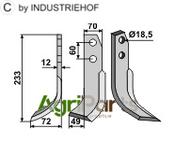 Blade, left model - AgriParts