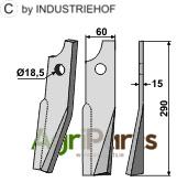 Rotary tine, right model - AgriParts