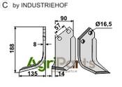 Blade, left model - AgriParts