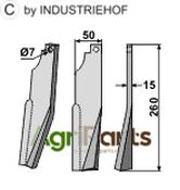 Rotary tine, right model - AgriParts