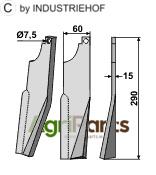 Rotary tine, right model - AgriParts