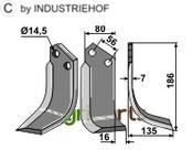 Blade, right model - AgriParts